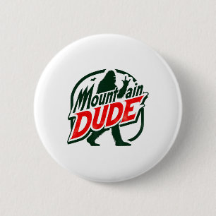 Funny Mountain Dude Bigfoot Sasquatch Hiking Gift 6 Cm Round Badge