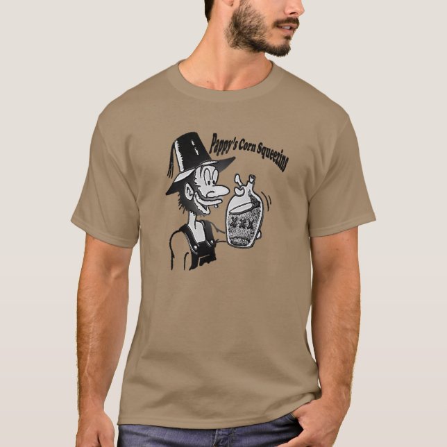 Funny Mountain Man 🏔️ Comical Hillbilly T-Shirt (Front)