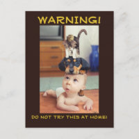 FUNNY: Mouse and Cat and Dog stacked up on Baby -