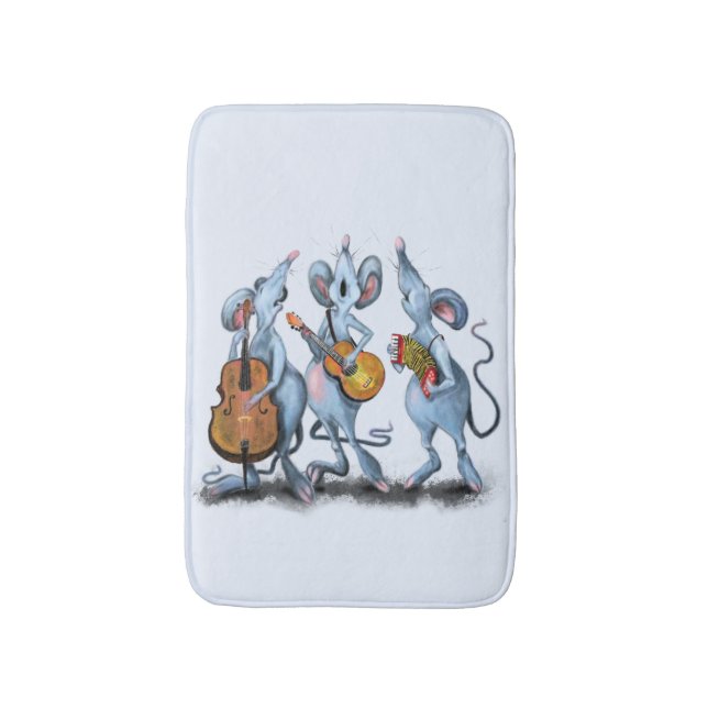 Funny Mouse Bath Mat (Front Vertical)
