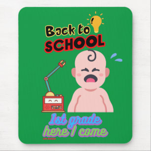 funny mouse pad  "BACK TO SCHOOL"