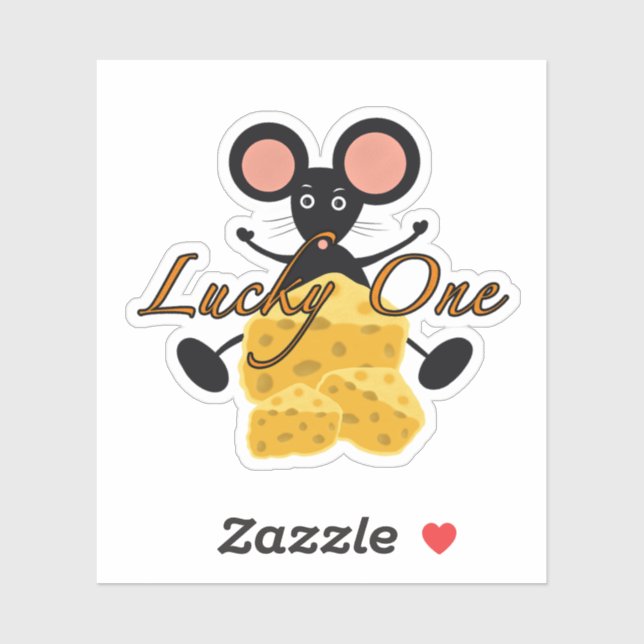 Funny mouse with cheese (Sheet)