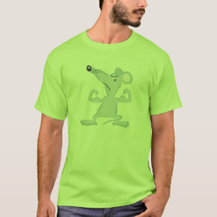 funny mouse with muscles T-Shirt