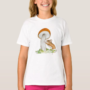 Funny mouse with wild mushroom T-Shirt