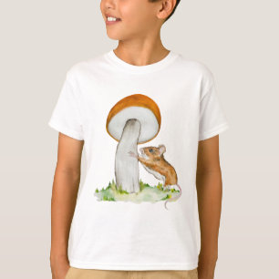Funny mouse with wild mushroom T-Shirt