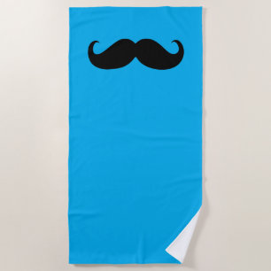 Funny Moustache #27 Beach Towel