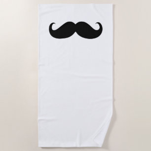 Funny Moustache #28 Beach Towel
