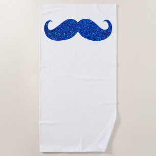 Funny Moustache #59 Beach Towel