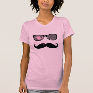 Funny Moustache and Sunglasses T-Shirt