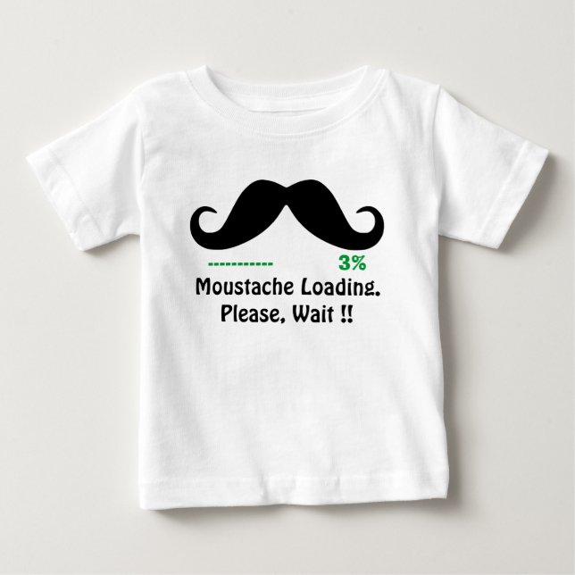 funny moustache baby T-Shirt (Front)