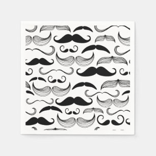 Funny Moustache Design Napkin