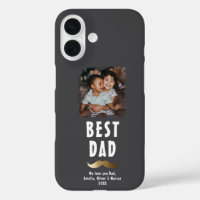 Funny Moustache Happy Father's Day Photo