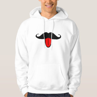Funny moustache hoodie