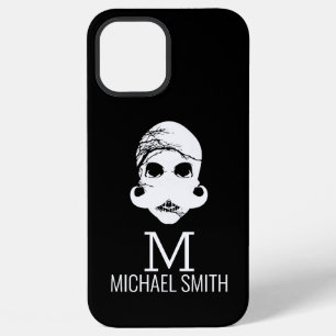 Funny Moustache Monogram #2 iPhone 12 Pro Max Case