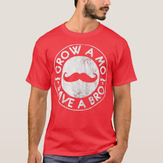 Funny Moustache Moustache Grow A Mo 3 T-Shirt