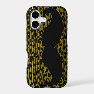 Funny Moustache on Leopard Skin 3
