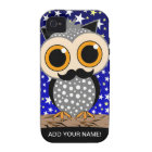 funny moustache owl