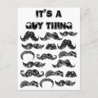 Funny Moustache pattern for men