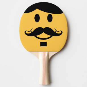 Funny Moustache Ping Pong Bat Paddle