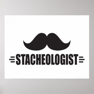 Funny Moustache Poster