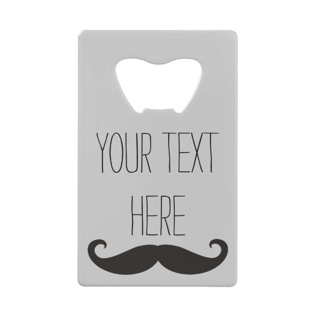 Funny Moustache / Schnurrbart + your text (Front)