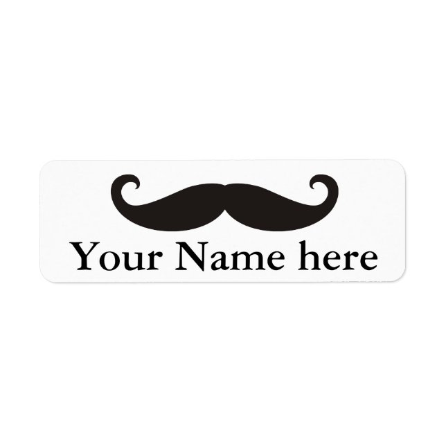 Funny Moustache / Schnurrbart + your text (Front)