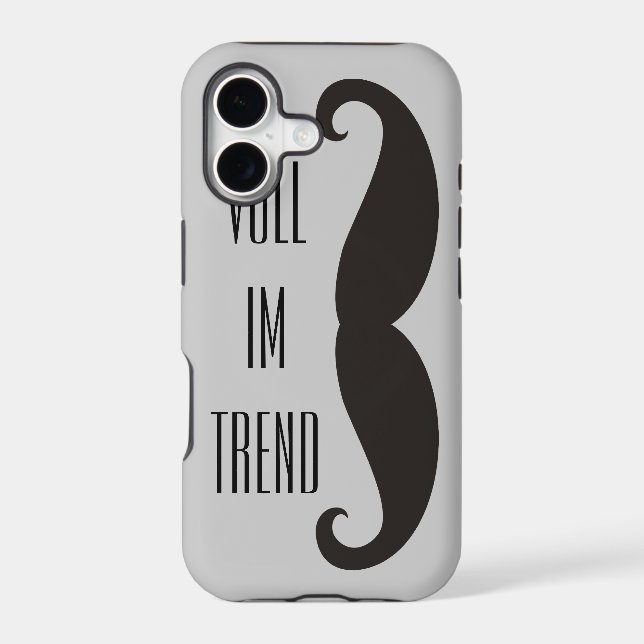 Funny Moustache / Schnurrbart + your text (Back)