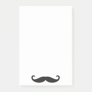 Funny Moustache / Schnurrbart + your text Post-it Notes