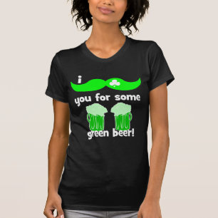 funny moustache St Patrick's Day T-Shirt