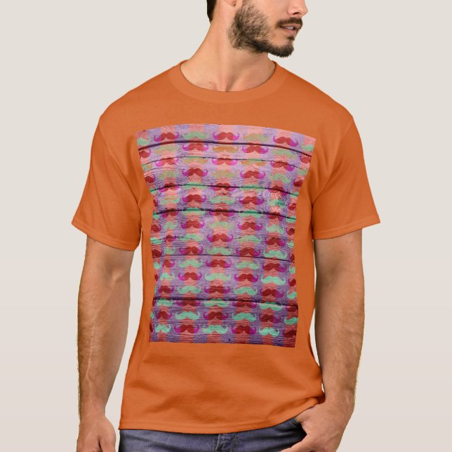 Funny Moustache Vintage #3 T-Shirt (Front)