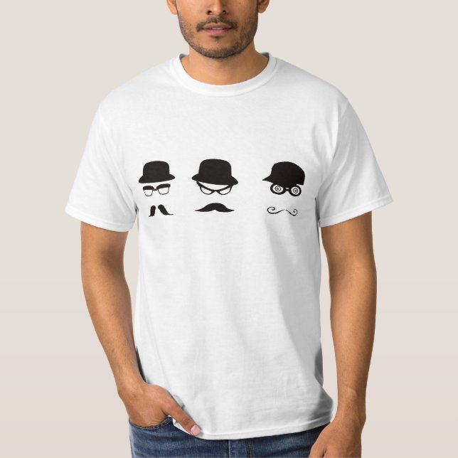 Funny moustaches t-shirt (Front)