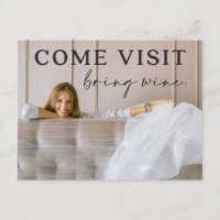 Funny Moving Announcement Postcard with Photo