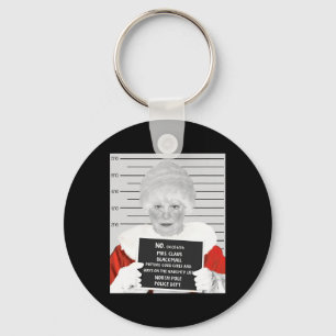Funny Mrs. Claus Mugshot Jailed Arrested On Christ Key Ring