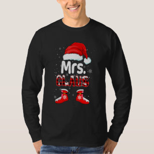Funny Mrs Santa Claus Christmas Matching Family Pa T-Shirt