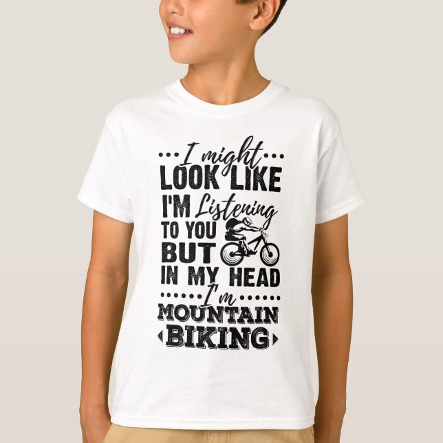 Funny Mtb T Shirt For Mountain Biking Lovers  (Front)