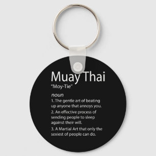 Funny Muay Thai And Thai Boxing - Muay Thai Defini Key Ring