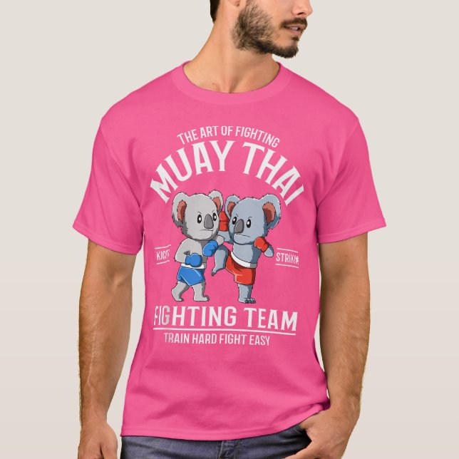 Funny Muay Thai Koala Fighters T-Shirt (Front)