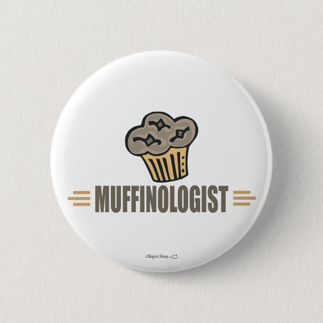 Funny Muffin 6 Cm Round Badge (Front)