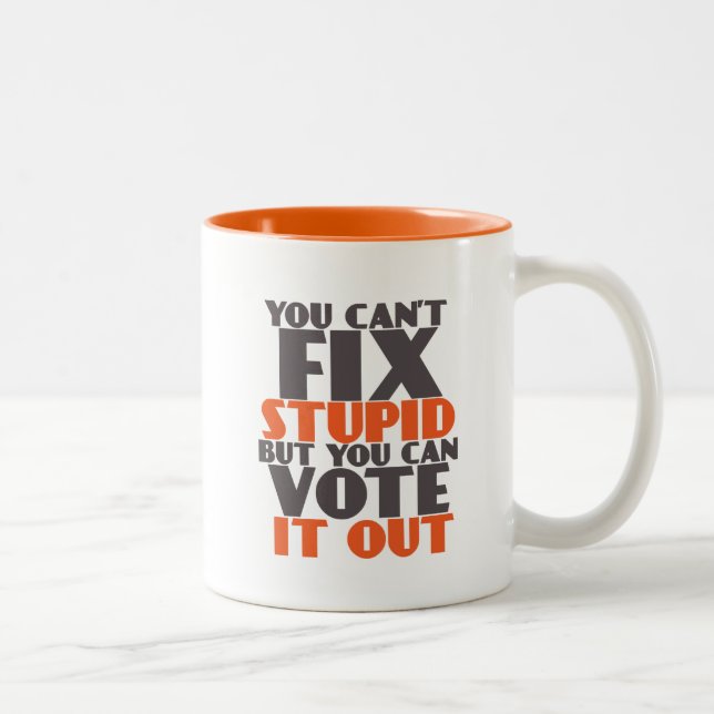 Funny Mug about Elections Politics and Voting (Right)