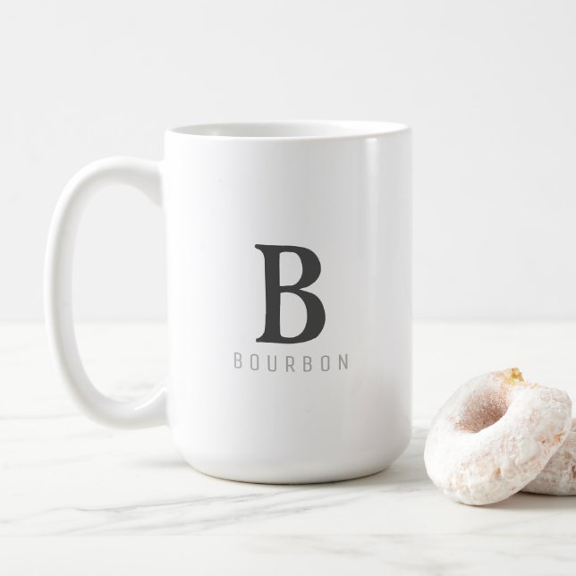 Funny Mug Bourbon Trendy (With Donut)
