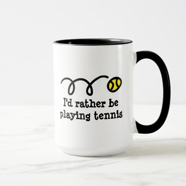 Funny mug for tennis player (Right)