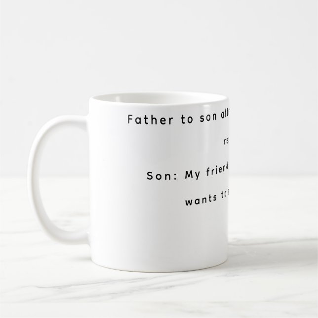 Funny mugs father and son  (Left)