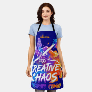 Funny "Multi-Stressing" Hand-Painted Kitchen Gift Apron