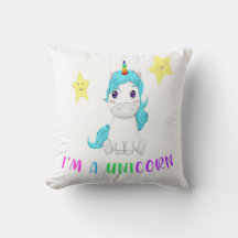 funny multicolor unicorn with happy stars kids-gif