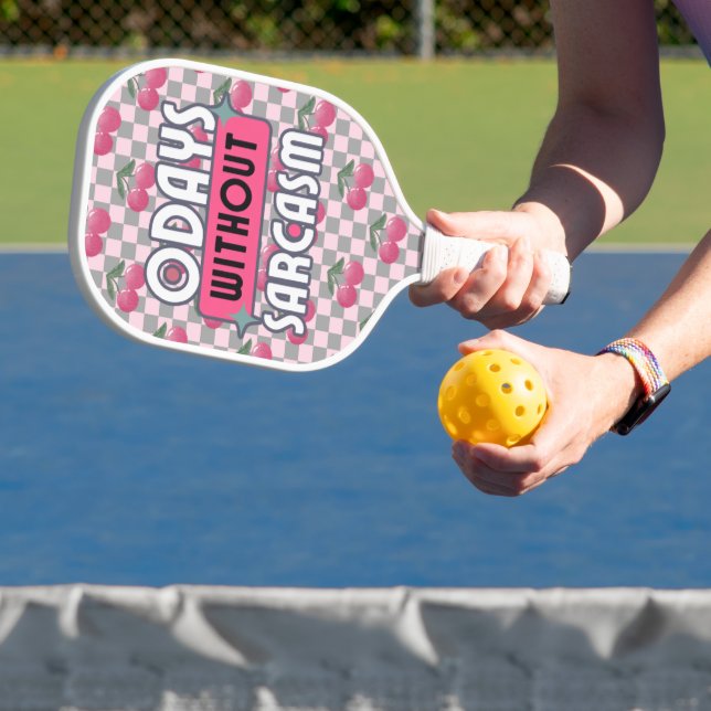 Funny Mum 0 Days without Sarcasm  Pickleball Paddle (Insitu)