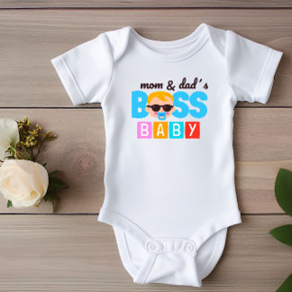 Funny Mum and Dad's Boss Baby Boy Bodysuit