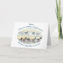 Funny Mum Eggstra Special Bird Art Birthday Card
