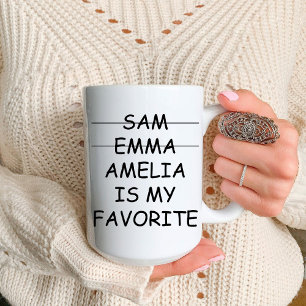 Funny Mum Favourite Child / Mum Birthday Coffee Mug