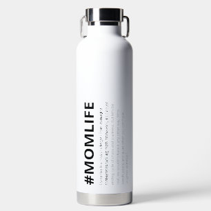 Funny Mum Life Hashtag Large Water Bottle