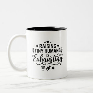 Funny Mum Life Two-Tone Morning Mug
